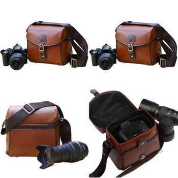 Leather Camera Case for DSLR Style Camera (waterproof)