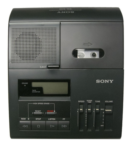 Sony Bm-840 Microcassette Transcription Transcriber Machine 2-speeds