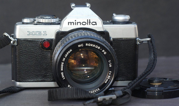 Minolta X-370 35mm SLR Film Camera with 50mm Lens – Manual Focus