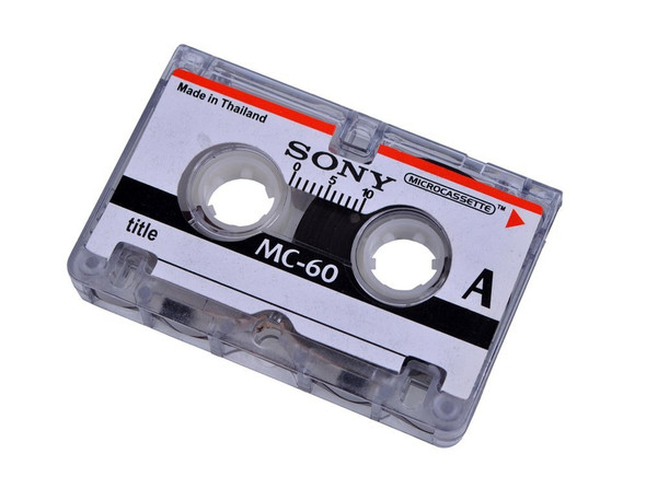 Microcassette Blank Cassette Tape Disc 60 min 3 pcs Tapes for Sony MC-60 MC60