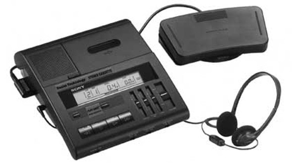 Sony BM-77 Standard Cassette 2 speed two-speed transcriber transcription machine
