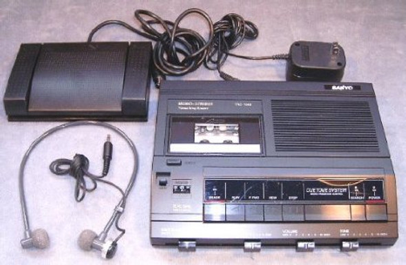 Sanyo TRC-7050a Microcassette Transcription Transcriber Machine