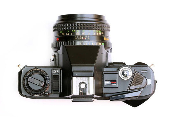 Olympus OM-1 35mm Manual SLR Film Camera with 50mm f/1.8