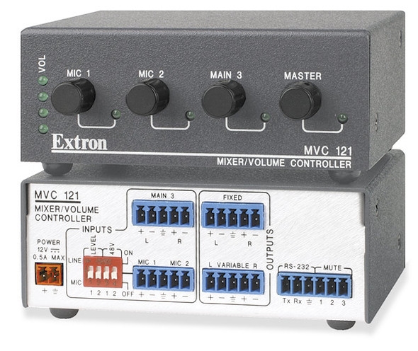 Extron MVC 121 Microphone Volume Control And Line Level Mixer