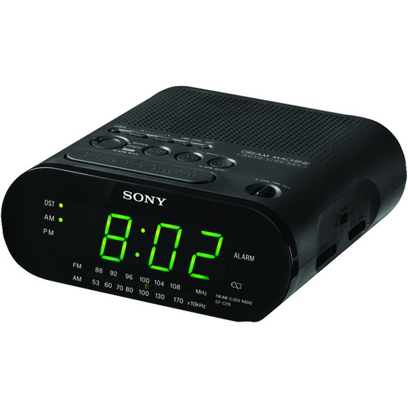  Sony ICF-C218 Automatic Time Set Clock Radio (Black) 