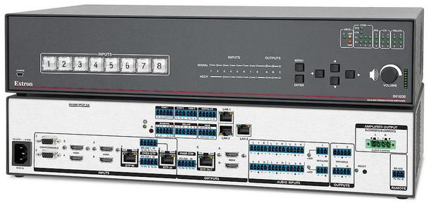  Extron IN1608 Eight Input HDCP-Compliant Scaling Presentation Switcher with DTP Extension 