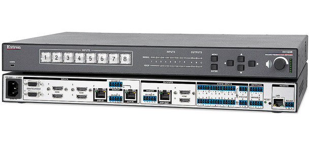  Extron IN1608 Eight Input HDCP-Compliant Scaling Presentation Switcher with DTP Extension 