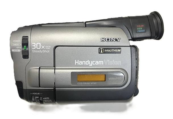 Sony CCD-TRV82 Hi8 Handycam Camcorder – 15x Optical Zoom, 4" LCD, and SteadyShot Stabilization