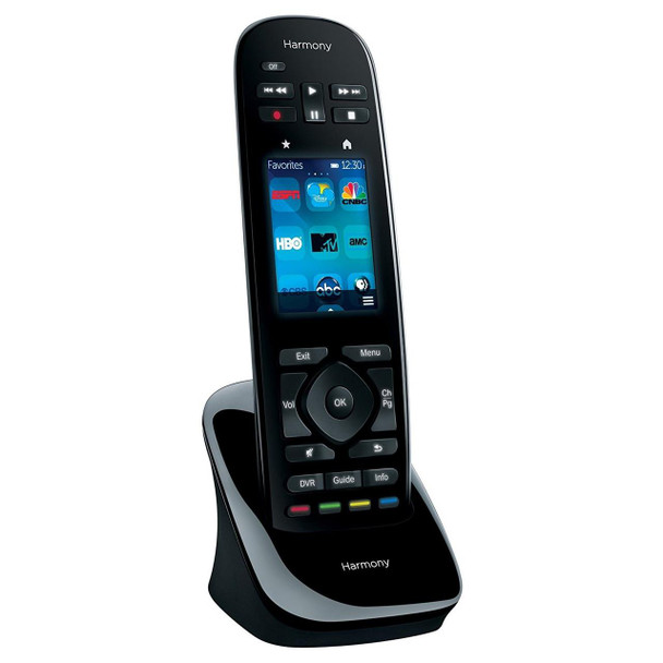  Logitech Harmony Remote with Customizable Touch Screen and Closed Cabinet RF Control 