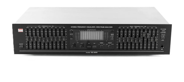 BSR EQ-3000 Stereo Frequency Graphic Equalizer Spectrum Analyzer 