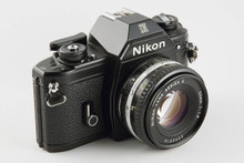 Nikon EM 35mm SLR Film Camera with 50mm Lens – Compact