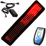 Red and Infrared LED light therapy pad for pain relief, showing flexible design and controller