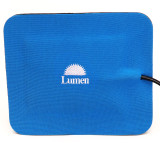 Red and Infrared LED light therapy pad for pain relief, showing flexible design and controller