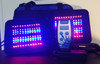 Red, Infrared and Blue LED light therapy pad for pain relief, showing flexible design and controller