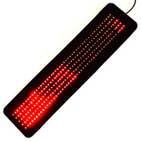 Red LED light therapy pad for pain relief and inflammation, showing flexible design