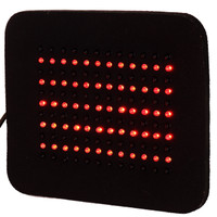 Red LED light therapy pad for pain relief and inflammation, showing flexible design
