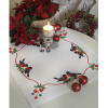 Bullfinches Christmas Cross Stitch Tablecloth Kit by Anchor