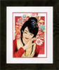 Asian Flower Girl Cross Stitch Kit by Lanarte