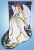 Holly Angel Stotcking Cross Stitch kit by Design Works