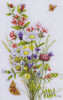 Field Flowers Cross Stitch kit by Lanarte