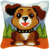 Small Dog Chunky Cross Stitch Cushion Kit by Orchidea