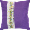 Floral Wheat Band Cross Stitch Cushion Kit by Luca S
