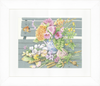 Flowers on Bench (Aida) Counted Cross Stitch Kit By Lanarte