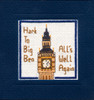 Big Ben Miniature Card Cross Stitch Kit by Textile Heritage