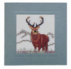 Stag Miniature Card Cross Stitch Kit by Textile Heritage