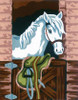 Stable Horse Canvas only By Grafitec
