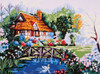 Pond in the Garden Canvas only By Grafitec