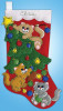 Decorating Kittens Stocking Felt Kit by Design Works