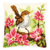 Bird and Pink Flower Chunky Cross Stitch Kit By Vervaco