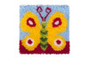 Pretty Butterfly Latch Hook Rug  By Grafitec