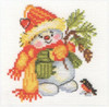 Little snowman Cross Stitch Kit by Alisa