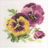 Pansies Cross Stitch Kit by Alisa