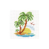 Palm Island Cross Stitch Kit by Alisa