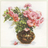 Blooming garden - Chrysanthemums Cross Stitch Kit by Alisa