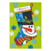 Needlepoint: Stocking: Patterned Snowman By Dimensions