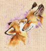 Foxes Cross Stitch By Luca S