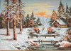 Winter Landscape Tapestry Canvas By Grafitec