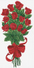 Bouquet of Red Rosebuds No Count Cross Stitch Kit By Riolis