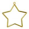 Frame: Plastic: Star Shaped: 9 x 7cm: Gold