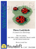 Three Ladybirds Cross Stitch Kit by Mouse Loft