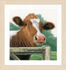 Counted Cross Stitch Kit: Wondering Cow (Evenweave) by Lanarte