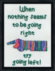 Try Going Left Cross Stitch Kit By Design Works