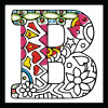 Zenbroidery - Letter B EMBROIDERY KIT By Design Works