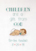 Gift from God Birth Sampler Cross Stitch Kit By Janlynn