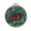 Red Butterfly Printed Counted Cross Stitch Kit By DMC