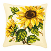 Chunky Cross Stitch Kit: Cushion: Sunflowers on Cream By Vervaco